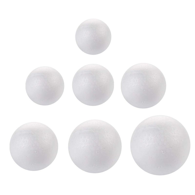DIYASY 20pcs White Foam Balls 2-3 inch Foam Polystyrene Craft Balls for Arts & Christmas Ornaments,Polystyrene Round Balls for DIY Crafting and Decoration. - Image 1